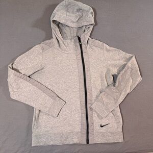 Nike Women’s Gray Full Zip Hoodie Fleece Sweatshirt Jacket Size Medium